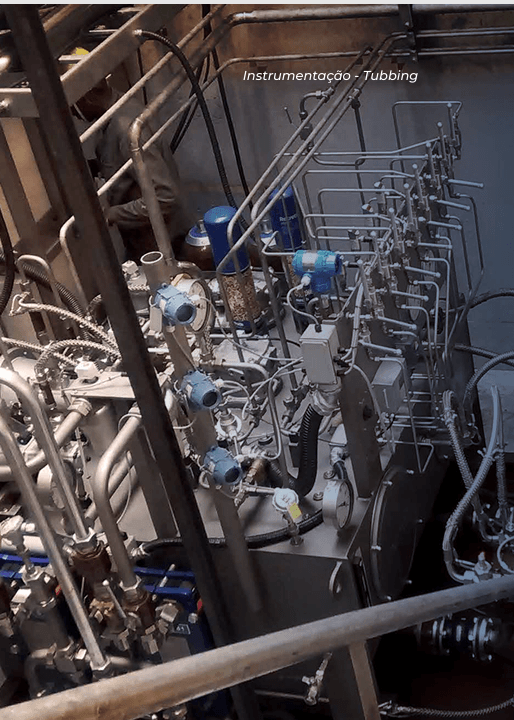 Tubulações para sistemas de utilidades, químicos e instrumentação DBTEC